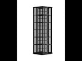 360 Rotating Bookshelf Bamboo Storage Display Rack Shelving in Black V63-954471