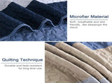 Blue Stripe Patchwork Majesty Bedspread Coverlet 3 Piece Set V745-AC080606Q13U