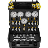 Hydraulic Pressure Test Kit, 10/100/250/400/600bar, 5 Gauges 13 Couplings 14 Tee Connectors 5 Test V952-JXYBZ5T13G0031N8JV0