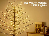 Jingle Jollys 3 Pack LED Christmas Tree Lighted Birch Tree Indoor Outdoor Xmas Decor Warm White XMAS-MOT-TWIG-3PC
