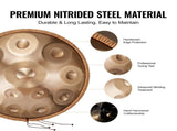 Handpan Drum 22 in 12 Notes D Minor Hand Drum Instrument with Mallet V952-SDG22INCH12Y64Q1KV0