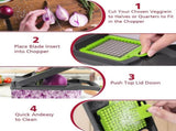 Vegetable Chopper, Pro Onion Chopper, 16 in 1Multifunctional Food Chopper, Kitchen Vegetable Slicer V1192-AZ-W-31101