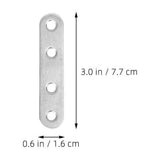 40pcs Heavy Duty Stainless Steel Mending Plates Flat Straight Brackets for Shelving Support V1369-AZ3-W-16859