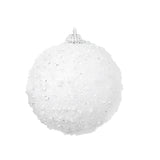 6Pcs Xmas Tree Snowball Ornaments Pendant Decor Foam Wedding Decoration Scene Props 10cm White V1294-YM0901-3115240094511