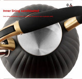 Black Pumpkin Shaped Water Kettle 3.5L V1221-XM-NGSSH-001