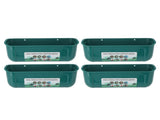 4pcs Large Chicken Feeder Feed Trough with Clips Hanging Fence Feeders for Goat Duck Goose Livestock V1294-YM0901-3111240029113