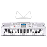 Karrera 61 Keys Electronic Keyboard Teaching Piano with Electric Stand in Silver CHJ-61 EKB-CHJ-61-SL