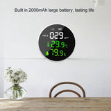 Indoor Air Quality Monitor PM2.5, Mini Portable Smart Sensor, Temperature and Humidity Tester V1237-ZY-715-158