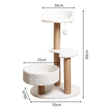 Modern Cat Tree Tower with Scratching Posts and Cozy Perches V888-ELOSUNG10729
