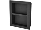 Shower Niche Ready for Tile 40.64 x 60.96 cm, 16 x 24 inch Double Shelf Organizer, Square Corners V952-SLLYBK2C17YCR2AE8V0