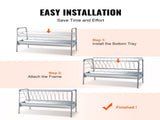 Livestock Feeder, 2 in 1 Grain & Feeder, 80-Gallon Capacity Pasture Feeder, 59" Long Goat V952-SCWSQ5919633EY63VV0