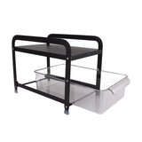 Cup Storage Organizer Shelf 2 Tier Pull Out Countertop Organizer Multifunctional Desktop Storage V1294-YM0710-3117230264111