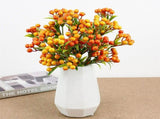 Christmas Berry Branches 3 Forks Simulation Foam Berry Picks Home Decoration V1294-YM0716-220714HJ01-3