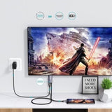 CHOETECH XCH-M180-GY-V2 Unidirectional Adapter USB-C + PD100W Power V28-ELECHOXCHM180GYV2