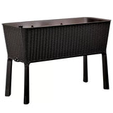 Dark Brown Easy Grow Planter Bed Brown with Water Gauge and Drainage System V178-69041