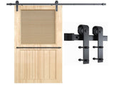 Sliding Barn Door Hardware Kit Heavy Duty Rust Resistant 2M V178-66895
