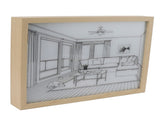 LED Illuminated Wall Art Lighted Decor Light Shadow Photo Frame Painting 3 Colours Dimmable for V1294-YM0710-3115230103411