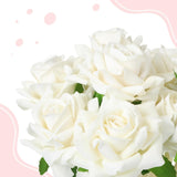 28 Pcs Valentine's Day Flower Rose Pens Valentine Gifts Artificial Floral 0.5mm Black Ink Gel Pen V1259-DP01-A-5621