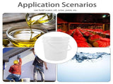 Thick Plastic Paint Container with Handle and Airtight Lid for Water and Oil Paint Storage V1369-AZ3-W-13396