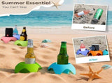 10 Piece Plastic Beach Cup Holders Multicolor V1237-ZY-818-279