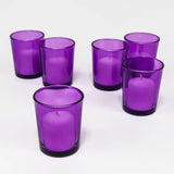 20 Pack Purple Glass Votive Tealight Candle Holders House Party Cenrepiece Xmas Wedding Decor Glass V382-PURPCHX20