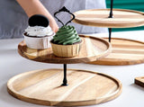 Wood Dessert Stand Rack Environmental Simple Vintage Wooden Dessert Display Tray Stand for Dessert V1294-YM0626-3118220331612