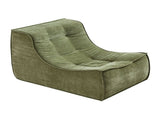 Artiss Floor Sofa Armless Chenille No Assembly Removable Cover Green SBED-N-02-GN