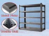 120x40x183cm Metal Garage Shelving Rack Heavy Duty Steel Storage Organiser for Workshop V63-953401