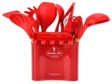 13Pcs Silicone Cooking Utensils Set Non Stick Spatula Shovel Wooden Handle Cooking Tools Set Kitchen V1294-YM0523-3118210305811