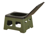 Green Portable Folding Toilet Stool Outdoor Camping Car Emergency Portable Potty Chair V888-ELOSUNG51319