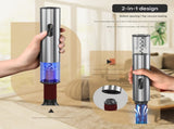 Electric Wine Opener Set 2-in-1 Rechargeable Automatic Corkscrew with Vacuum Seal Base Aerator Foil V888-ELOSUNG43059