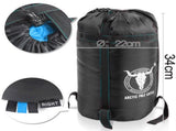 Double Camping Envelope Twin Sleeping Bag Thermal Tent Hiking Winter -15C - blue V610-PKNENVSLEBA-15-BL-DOU