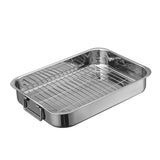 Roasting Pan Stainless steel Roasting pan Turkey Roasting pan with grill Rectangular grill suitable V1366-AZ2-W-04321