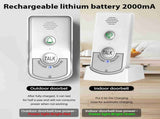 Wireless Doorbell Intercom Rechargeable Smart Intercom Doorbells for Home Real Time 3 Volume Levels V1294-YM0901-HS7009-W-2