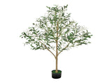 150cm Artificial Olive Tree with Black Pot, Tall Fake Tree with Natural Wood Trunk & Realistic Green V952-RZS5FTGLSSLX6A0M6001V0