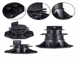 6 Pcs Joist Support Pedestals, Adjustable Decking & Flooring Pedestal for Deck, Timber Base V1192-AZ-W-22992