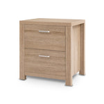 Artiss Bedside Table 2 Drawers - MAXI Pine FURNI-N-MAXI-BS01-WD