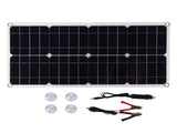 25W 18V Portable Monocrystalline Silicon Dual-USB Charging Solar Panel for Light Car Boat V1294-YM0901-3119200012011