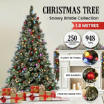 Snowy Bristle 1.8m Multicolour Pre-Lit Christmas Tree with 948 Tips 112_SENSB108