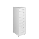 Levede Office Cabinet 8 Drawer Drawers White HO0403-8-WH