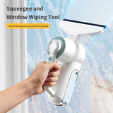 Electric Glass Scraper, 1200Pa Suction, Spray, Window Cleaner, Multi-Surface, Home Cleaning. V1232-BLJJS-001