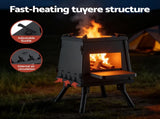 Grillz Fire Pit BBQ Portable Outdoor Fireplace Metal Camping Stove for Boiling Water, BBQ, Picnics FPIT-YH-STOVE-20