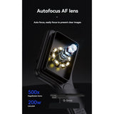 Portable Pocket Digital Electronic Microscope AF Lens 500X Magnification 3Inch Screen Autofocus V1366-AZ2-W-14595