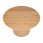 Luxe Ribbed Round Coffee Table Wooden V264-TAB-723C-NTR-NA-1