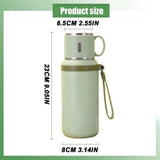1Pcs 2 In 1 Stainless Steel Thermo Vacuum Insulated BottleWith Cover Lid For Coffee Hot Drink And V1192-AZ-W-28092