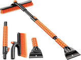 Extendable Snow Brush and Ice Scraper for Car, 30"-35"-39" Adjustable Long Handle & 4.3" Ice V1366-AZ2-W-02454