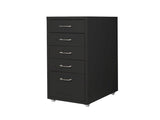 Levede 5 Drawer Office Cabinet Drawers Black HO0575-5-BK