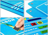 My First Daily Calendar Felt-Board for Toddlers 100x70cm Today Calendar Chart Hanging Board for Wall V1369-AZ3-W-12641