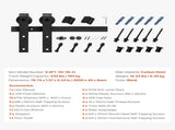 6.6FT Sliding Barn Door Hardware Kit, 330 LBS Weight Capacity, Compatible with 36-40 Inches Width & V952-HDSMDGDGDM2DO5VMP001V0
