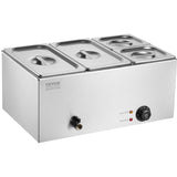 VEVOR Commercial Electric Food Warmer 4-Pan Countertop Buffet 15.5L Bain Marie V952-SYSPBWQPTK21BEO5GV3
